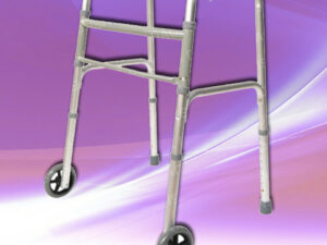 Andadera de Aluminio Plegable con Ruedas