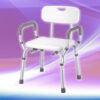 Bancos para Ducha de Aluminio Brazos Desmontables con y sin respaldo