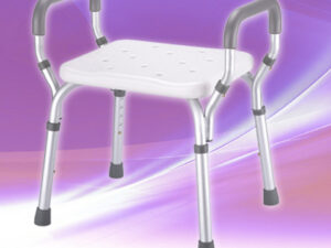 Bancos para Ducha de Aluminio Brazos Desmontables con y sin respaldo