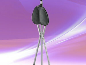 Baston tripie de aluminio con asiento