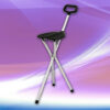 Baston tripie de aluminio con asiento