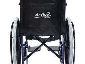 Silla de Ruedas Económica Brazos y Descansapies Fijos Neumática con Rueda Mag