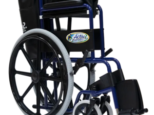 Silla de Ruedas Económica Brazos y Descansapies Fijos Neumática con Rueda Mag