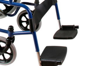 Silla de Ruedas Económica Brazos y Descansapies Fijos Neumática con Rueda Mag