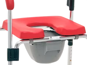 Cómodo de Aluminio para Ducha 4 en 1 - Rojo