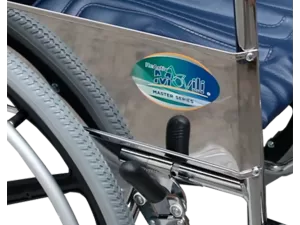 Silla de Ruedas con Brazos Fijos y Descansapies Desmontables