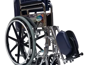 Silla de Ruedas con Brazos Fijos y Elevapiernas Desmontables