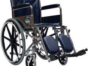 Silla de Ruedas con Brazos Fijos y Elevapiernas Desmontables