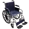 Silla de Ruedas con Brazos y Descansapies Desmontables