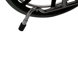 Silla de Ruedas Reclinable con Brazos y Elevapiernas Desmontables Tapicería Azul