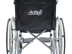 Silla de Ruedas Económica Brazos y Descansapies Fijos con Freno