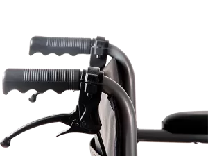 Silla de Ruedas Económica Brazos y Descansapies Fijos con Freno