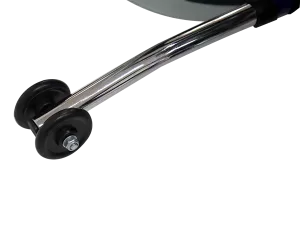 Silla de Ruedas Reclinable con Brazos y Elevapiernas Desmontables