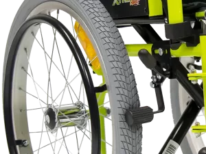 Silla de Ruedas de 12 Pulgadas Brazos Flip Up Descansapies Desmontables y Abatibles