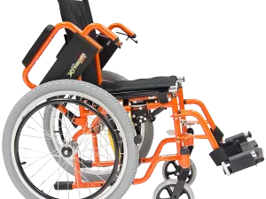 Silla de Ruedas de 14 Pulgadas Brazos Flip Up y Descansapies Desmontable y Abatible