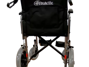 Silla de Ruedas de Traslado con Brazos Desmontables, con Freno Maneral