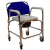 Silla Cómodo Ducha de Aluminio con Ruedas Acojinado