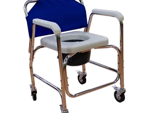 Silla Cómodo Ducha de Aluminio con Ruedas Acojinado