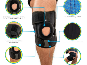 Rodillera Premuim Abierta con Estabilizador de Rótula y Doble Soporte lateral flexible